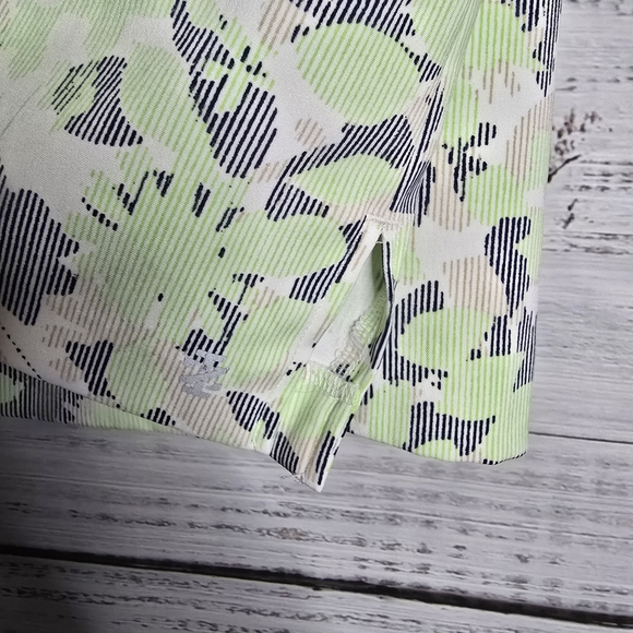 Izod Golf Floral Mini Skort With Pockets Blue And Green Womans Size 12 - Picture 4 of 6